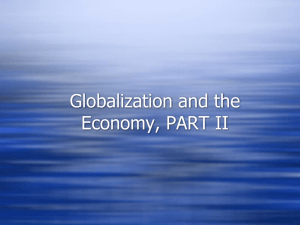 Global Economy PART II - globalizationandhumandynamics.com