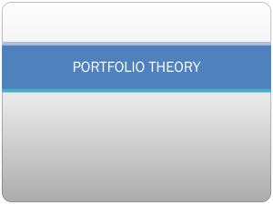 CAPITAL BUDGETING - Investment Analysis & Portfolio Theory