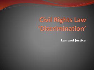Civil Rights Law *Discrimination*