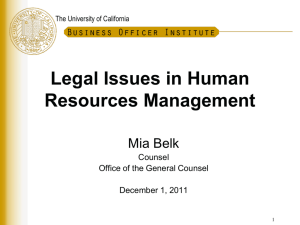 Harassment - University of California | Office of The President