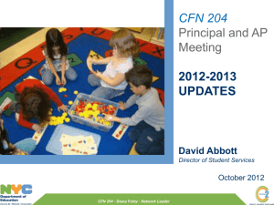 October 2012- Updates to OORS, Discipline Code, RFA Procedures