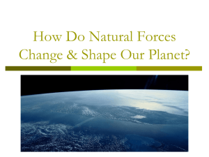 What Forces Change & Shape Our Planet?
