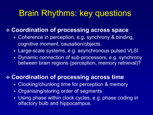 Coordination of processing across time