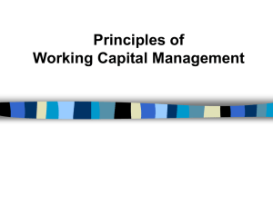 principles fworking capital