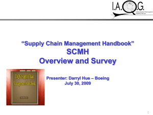 Supply Chain Management Handbook