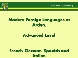 Why study languages at Sixth Form