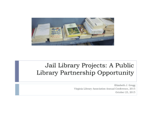 Jail Library Projects: A Public Library