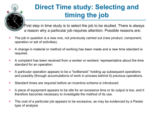 Direct Time Study - Faculty Personal Homepage