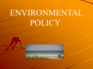 Environmental Policy - Resource Sites