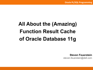 Dell-Function Result Cache