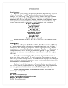 Wagoner Middle School Handbook 2013-2014
