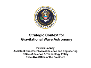 Strategic Planning - Center for Gravitational Wave Physics