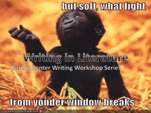 Writing for Literature