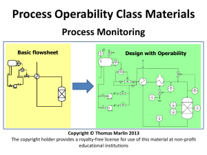 Process Monitoring - Process Control Education