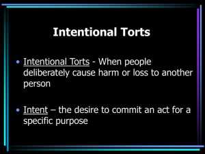 Intentional Torts - BC Learning Network