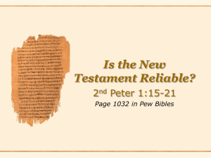 Da Vinci Code: Is the New Testament Reliable?