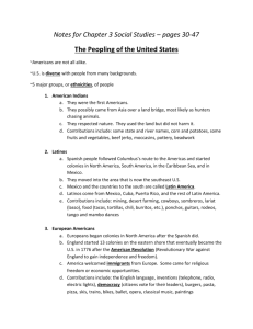 Notes for Chapter 3 Social Studies – pages 30