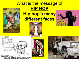 What is the message of HIP HOP