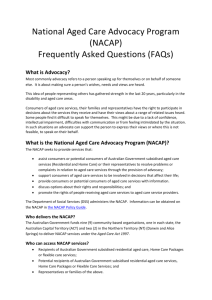 What is the National Aged Care Advocacy Program (NACAP)?
