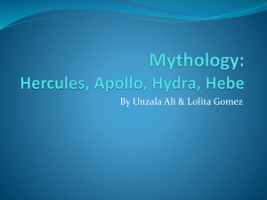 Mythology: Hercules, Apollo, Hydra, Hebe - edison