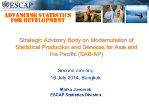 ESCAP presentation. - United Nations Economic Commission for