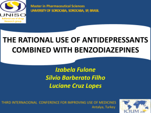 the rational use of antidepressants combined with