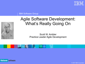Presentation on Agile Development