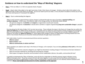 Guidance on how to understand the 'Ways of Working' diagrams