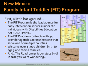(FIT) Program - The Early Childhood Technical Assistance Center