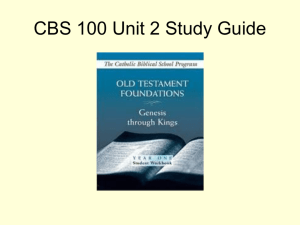 CBS 100 Unit 2 Exam Review