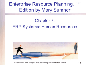 ERP Systems: Human Resources