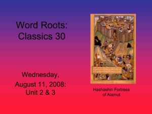Wednesday, August 11 (PowerPoint Format)