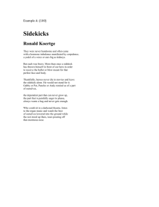 Sidekicks - AP English Literature