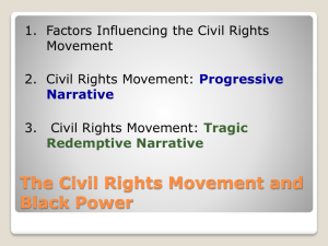 The Civil Rights Movement and Black Power