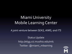 Status Update - Miami University