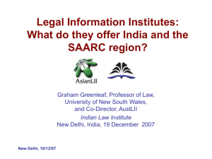 Legal Information Institutes: What do they offer India and the