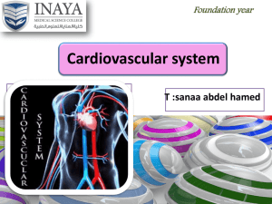 Cardiovascular system - INAYA Medical College