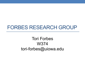 Forbes Research Group - Department of Chemistry