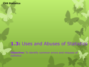 Abuses of Statistics