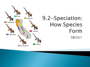 Speciation: How Species Form