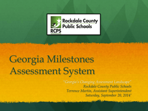 Milestones Assessment Presentation from Parent Academy