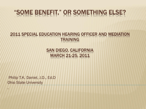 Some Benefit,* or Something Else? - Seattle University School of Law