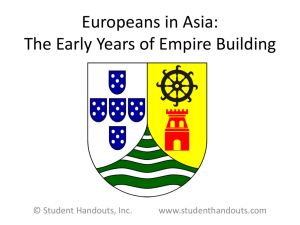 Europeans in Asia: The Early Years of Empire