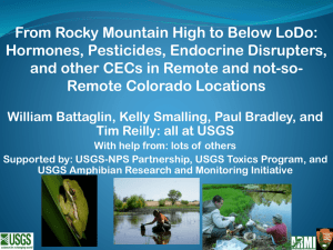 The Occurrence of Glyphosate and Other Pesticides in Ponds and