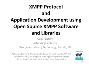 CTS\XMPP and Open Source SW and Libraries