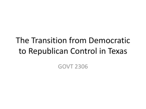 The Transition from Democratic to Republican