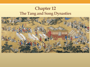 Chapter 12 The Tang and Song Dynasties