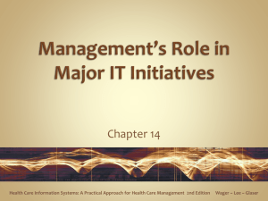 Management*s Role in Major IT Initiatives