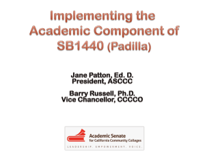 Implementing SB 1440