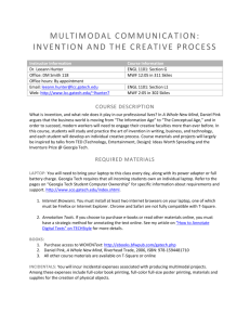 Syllabus for ENGL 1101 at Georgia Tech: Invention